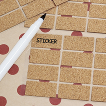 네임텍방수스티커 리무버블 15x30mm 이름표견출지