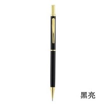 전시 일러스트 시각디자인 금속 기계식 연필 0.5mm 골드 실버 학교 사무실용 필기 용품 카와이 문구, 02 black