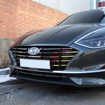 [가오] 쏘나타 DN8 라디에이터 그릴 자동차 데칼 스티커 익스테리어 튜닝 랩핑 용품, H.타입_퍼포먼스(운전석)