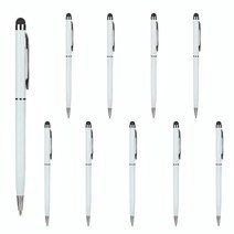 정전식 스타일러스 터치 볼펜, 화이트(10pcs)