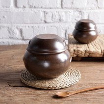 옹기 자배기 단지 4호 1KG 소금단지 현관 소금항아리