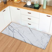 [XIG] 대리석 홈 입구 현관 매트 주방 러그 복도 목욕 안티-슬립 플로어 매트 침실 베드 사이드 발코니 거실 장식 카펫, 60cmx180cm, DLP211107-14