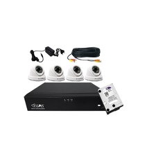 이지피스 고화질 500만화소 4채널녹화기 자가 설치세트 (2TB HDD+돔카메라4)