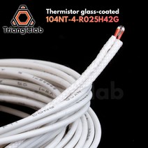 컴퓨터 부속 ATC Semitec 104GT-2 104NT-4-R025H42G 침대 Hotend 고열 280 를 위해 격리하는 섬유유리 가진 서미스터, [05] 5PCS