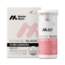 마스터바이옴 지노마스터 질건강유산균, 30정, 1개