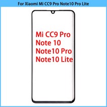 휴비나인 스마트폰터치패널 신제품 Xiaomi Mi CC9 프로노트 10노트 10 라이트 터치 스크린 LCD 디스플레이 전면 외부 유리 패널, Mi CC9 Pro