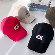 태극기베이직볼캡 깔끔 면소재 국내제작 캐주얼 모자, free, 그레이