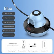 줄넘기다이어트 줄없는 크로스핏 점핑매트 스마트 실내 홈트 유산소 자동 매트 전문 점프 로프 자동 PP 실, 06 Blue