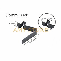 평판트레일러 미니 캠핑 카고트레일러 스틸 튜브 파이프 카약 패들 싱글 푸시 버튼 스프링 스냅 클립 야외, 08 S Black