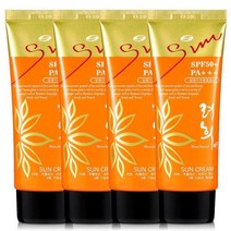 썬크림 선크림 4개SPF50+ PA+++미백+주름 기능성 백옥생, 썬크림 선크림 4개/SPF50+ PA++