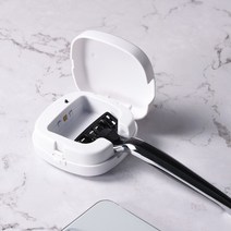 베럴유 자외선 UV 휴대용 면도기살균기 면도기거치대 겸용, 노랑