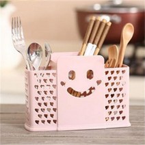19 x 10.5cm 집약적 배수구 배수 젓가락 튜브 스푼 홀더 랙 케이지 홈 스토리지 1 피스 Pp 강렬한, CHINA, Pink three squares