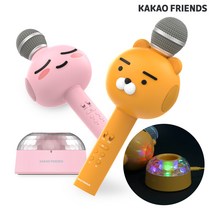 카카오프렌즈 블루투스마이크스피커 + 데이터 케이블 12cm(랜덤), 라이언