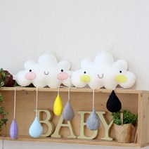 오늘도 맑음 모빌 DIY 펠트공예 바느질 수업교구, 파스텔톤