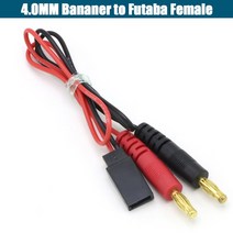 Imax B6 충전 라인 EC3 EC5 XT30 XT60 XT90 MPX TRX AS150 4.0mm 바나나 플러그-T 플러그-실리콘 케이블 30CM Rc Lipo Batte, [17] 4.0 to futaba