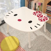 캐릭터 책상 접이식 테이블 원룸 밥상 미니 노트북 책상 귀여운 간이 테이블 다용도상, T.60X40cm