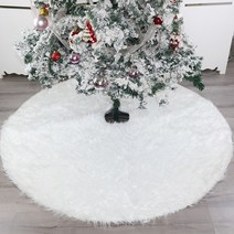 크리스마스소품 화이트 트리스커트 120cm 트리꾸미기 트리덮개
