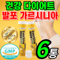 에버 슬림 건강 다이어트 발포 가르시니아 캄보디아 HCA 복부 내장 체 지방 감소 도움 칼로리 컷팅제 탄수화물 커팅제 가르시아 캄보지아 중년 남성 여성 용 보조제 식약처 인증, 4100mg18정x6개