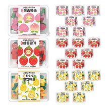 과일 도시락 지우개 3종 8개씩 24개입, 세트