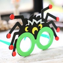 할로윈 만들기 DIY 호박 사탕 바구니 모자 안경 장식등 소품 유치원 어린이집 교재 기획전, 15.할로윈 안경 만들기 교보재세트 (거미)