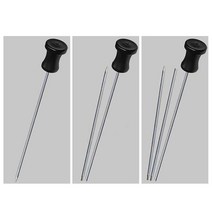 청음봉 배관 수도 측정 누수 탐지기 증폭기 청진기, 흰색 - 싱글 섹션 2미터