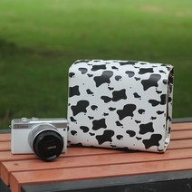 라이카 Q2 카메라 파우치 적용하다FujiXS10/XT4/XT30II 포토팩 A7m4/A7C/A7R4/m3/s3 적용, 작은 암소 패턴 308 #