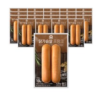 미트리 닭가슴살 프랑크 소세지 훈제맛 100g, 닭가슴살 프랑크 소세지 훈제맛 100g 20팩