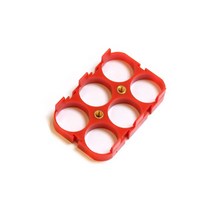 리튬 이온 배터리 홀더 및 순수 니켈 21700 원통형 셀 브래킷 버스바 내화 재료 UL94-V0, 06 6P red holder