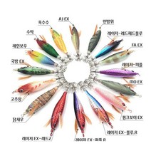 추랑피싱 열린산업 쭈갑에기 쭈꾸미 갑오징어 에기 레이저 고추장 낚시 스몰 사이즈, 1-6 닭새우