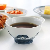 고양이 밥공기 미소장국그릇 도자기 일본산 일식 캐릭터 가정식 혼밥 찬기, 24 오샤레 원접시 레드