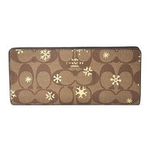 Coach 코치 장지갑 CF329 IMV2X 슬림 지갑 브라운 차 432160