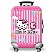 여행 캐리어 기내 대형 하드 튼튼한 헬로 키티 여행 가방 더스트 커버 수하물 18 ~ 30 인치 KT 고양이 트롤