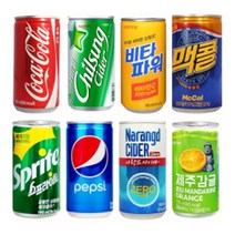 콜라 사이다 이온음료 과즙음료 캔음료수 미니캔음료 도소매, 일화 천연사이다180ml, 30개, 180ml