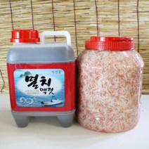 김장 젓갈 세트(멸치액젓 4L+ 새우추젓 특 2kg) 김장철 최고의 조합 김장축제 상품, 1