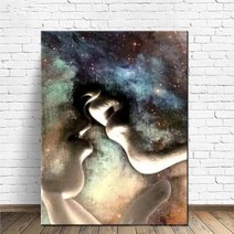 DXKLS 사랑하는 사랑 키스 다이아몬드 페인팅 전체 라운드 스톤 5d diy 모자이크 자수 뜨거운 판매 아트 키트 선물(50x70cm)(DXKLS)7657