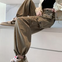 루나걸 여성용 베젤넥 카고 팬츠