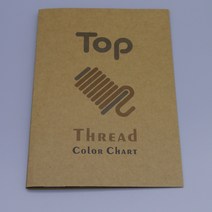 TOP THREAD 자수기 및 자수미싱용 폴리에스터 무광자수사 자수실 컬러북