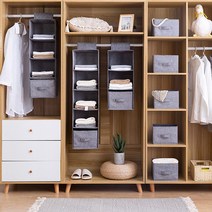 행잉오거나이저 옷장수납함 모자보관함 속옷정리함, 1개, 그레이브라운5단