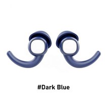 귀마개수면 귀 플러그 소음 감소 보호기 소프트 나노 실리카 젤 귀마개 방수 타포폰 파라 도미르 1 쌍, 08 B-Dark blue