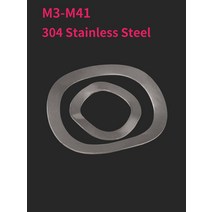 가스켓M3-M41 304 스테인레스 스틸 세 웨이브 크레스트/웨이브 타입 가스켓/스프링 와셔/웨이브 와셔, 01 M3x6x0.3 -20pcs