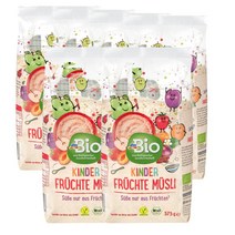 디엠바이오 dmBio Muesli Kinder 독일 어린이용 과일 뮤즐리 375g, 6팩