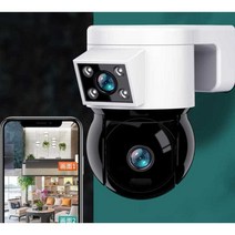 무타공 CCTV 문 현관 복도 농막 입구 대문 정문 노인정 창고 농장 카메라, 듀얼 렌즈 30일녹화 (거리 15-30미터)