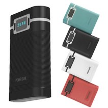 파워뱅크 자작배터리 캠핑용배터리 안티-리버스 휴대용 전원 은행 상자 4x18650 DIY 디스플레이 배터리 충, 01 W