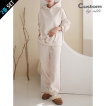 커스텀에이블 후리스 후드 맨투맨 조거팬츠 2종세트 C2212SE103D