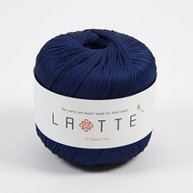 [앵콜스] (10+1) 라떼 LATTE 여름 코바늘 모자 가방 뜨개실, 30 진네이비(낱개)