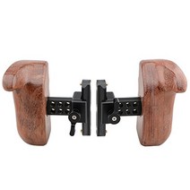 CAMVATE QR 핸들 그립 리그(왼손 & 오른손) SLR 리플렉스 DSLR Cage 카메라 케이지 마운트(부빙가 목재)