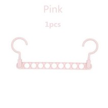 바나나걸이 주방정리 1/2pcs 매직 멀티 포트 지원 옷걸이 건조 랙 다기능 플라스틱 옷 저장소, 1PCS Pink 2