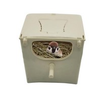 애완 동물 새 둥지 집 마운트 중첩 상자 플라스틱 잉꼬 번식 짝짓기 Budgie 사랑 왕관 앵무새, 01 13.5x10.5x13cm