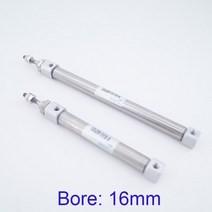 소형유압실린더 가이드실린더 스테인레스 스틸 미니 실린더 보어 16mm 스트로크 ~ 200mm CDJ2B 복동/단동, 10 80mm_01 Double acting