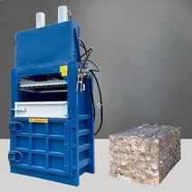 파지압축기 분리수거 쓰레기 종이 고철 캔 자동 유압 프레스기, 10T